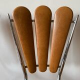 Formica folding table and two petal chairs from the 70s