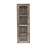 Skated wooden showcase