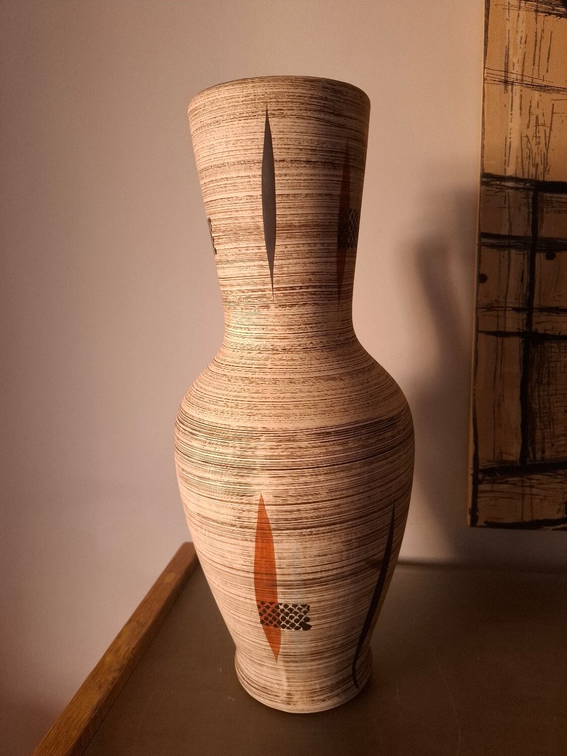 Vase en céramique, années 60
