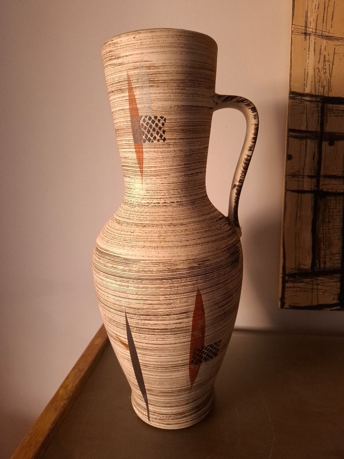 Vase en céramique, années 60