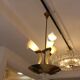Italian chandelier with Cornucopias by Barovier Murano glass around 1960