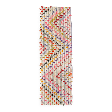 Tapis kilim anatolien vintage fait main turc 101 cm x 328 cm