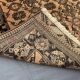 Old faded terracotta rug | Turkmen tribal wool rug