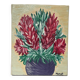 Tableau peinture bouquet de fleurs huile sur toile 