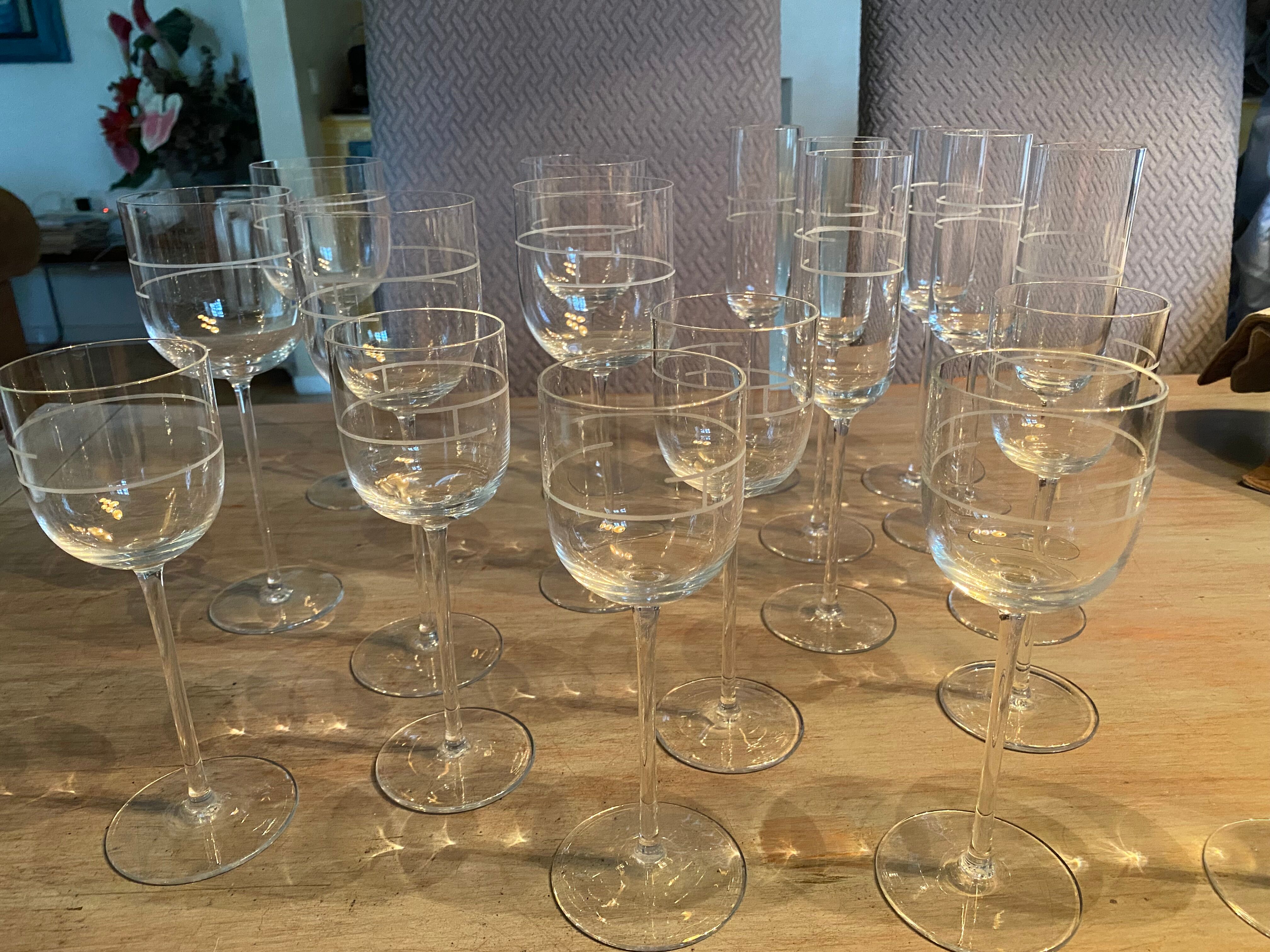 Set of Hermes glasses