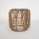 Round rattan stool
