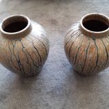A pair of art-deco vases