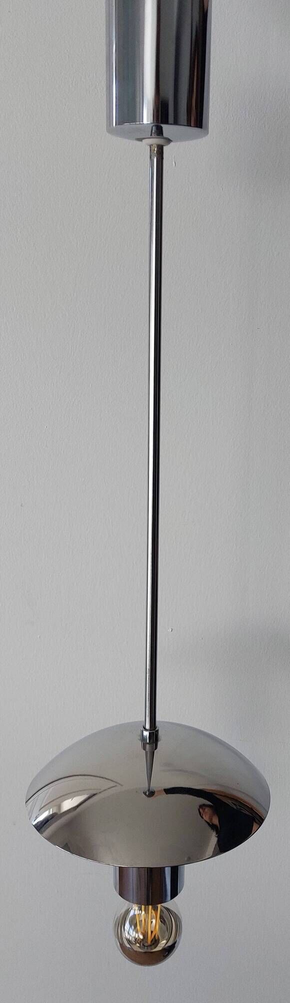 Bahaus style chandelier brand AKA electric, GDR 1970's