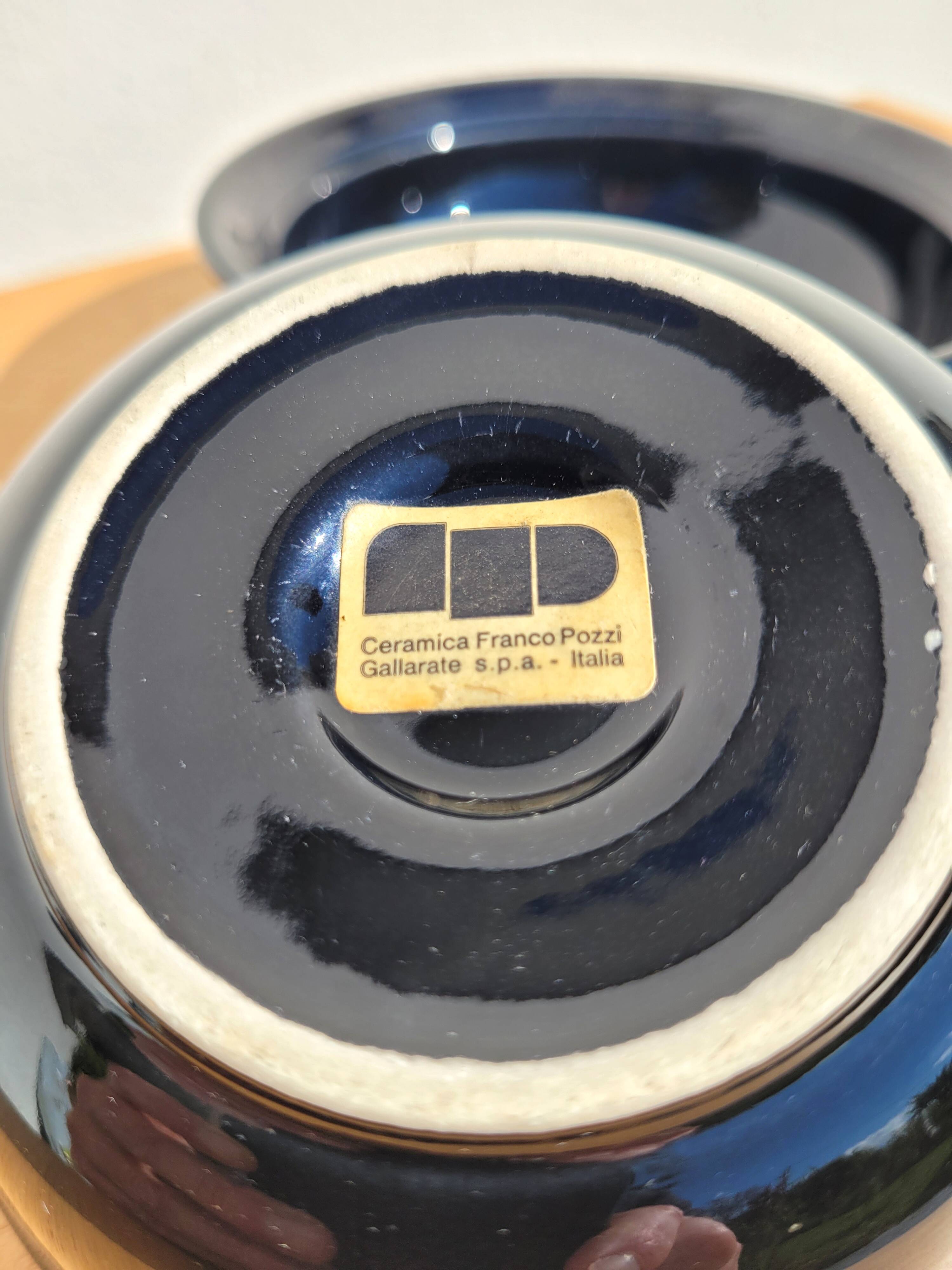 Cendriers gigognes par Franco Pozzi vers 1970