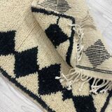 Handmade Moroccan Berber carpet 231 X 95 CM