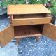 Bedside table feet compass in varnished chene / vintage 50s-60s