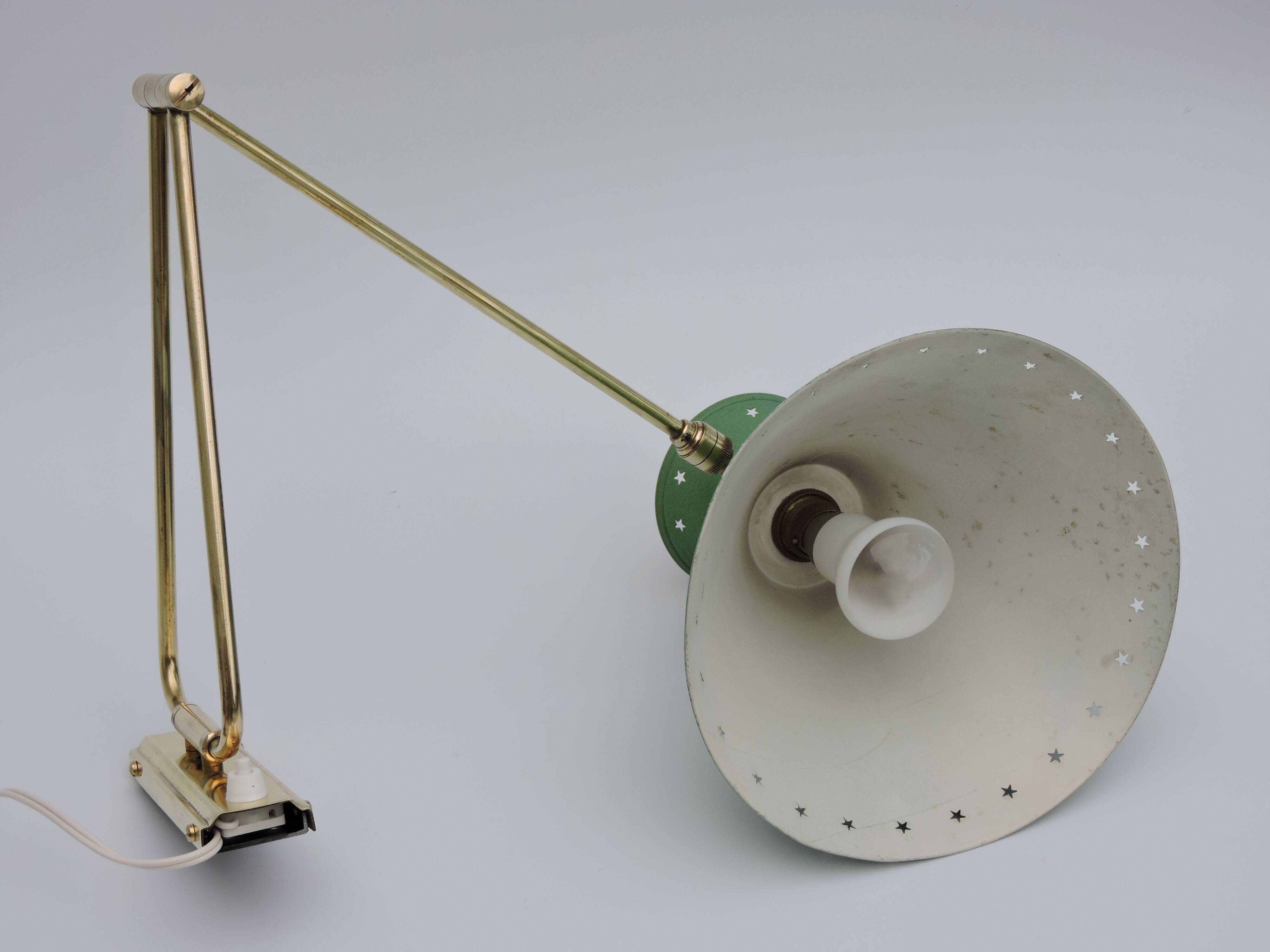 Diabolo wall lamp by René Mathieu, 1950