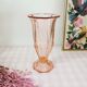 Grand vase en verre rose