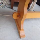 Solid wood indoor bench