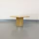 Vintage travertine hexagonal coffee table from the 70s 80s