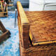 Wicker bench box
