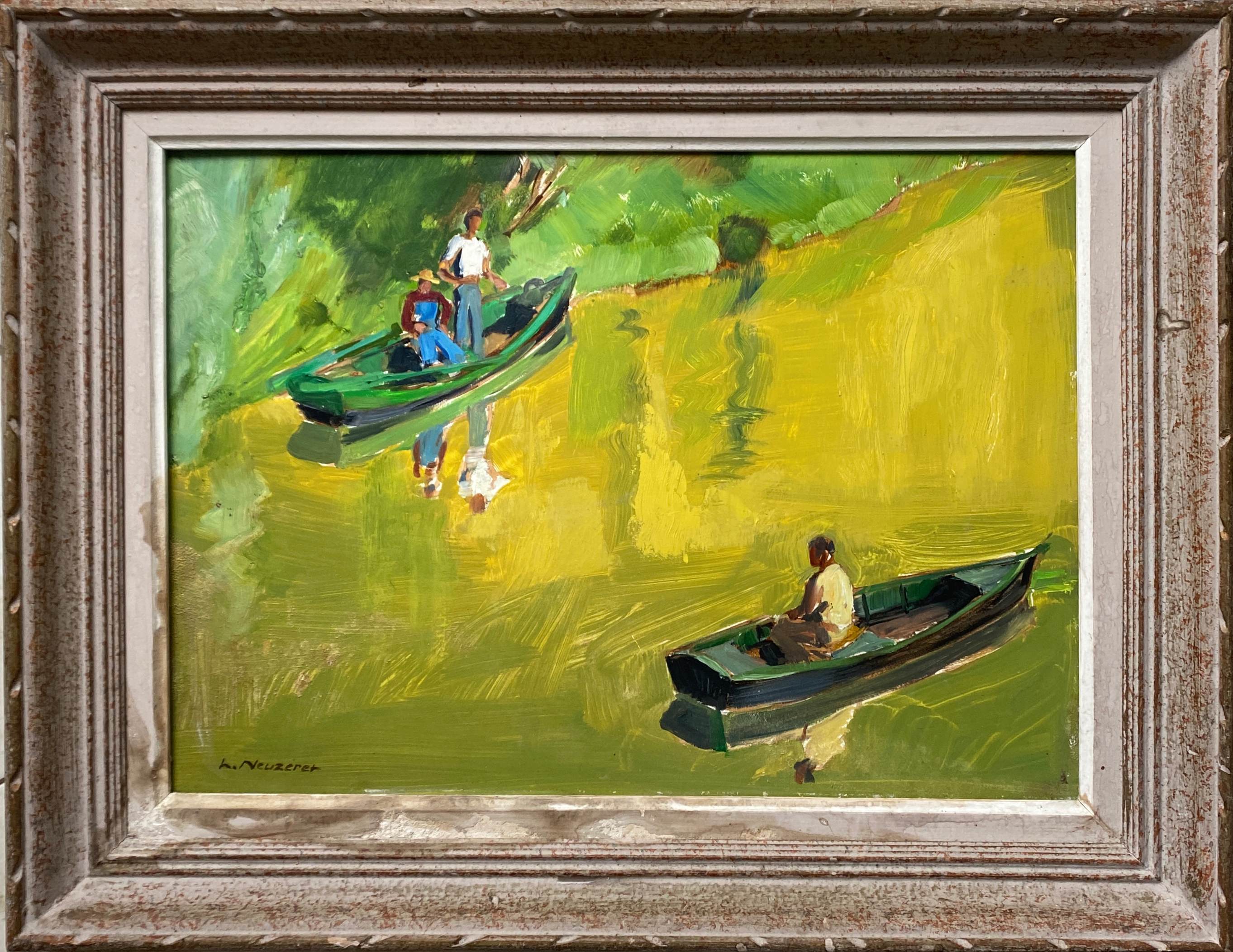 HSP painting "The Boats" by Henri Neuzeret (1898 - 1989)