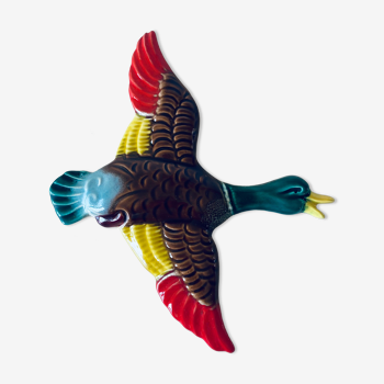 Oiseau mural décoratif en céramique Vallauris