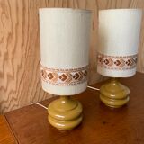 Pair of bedside lamps