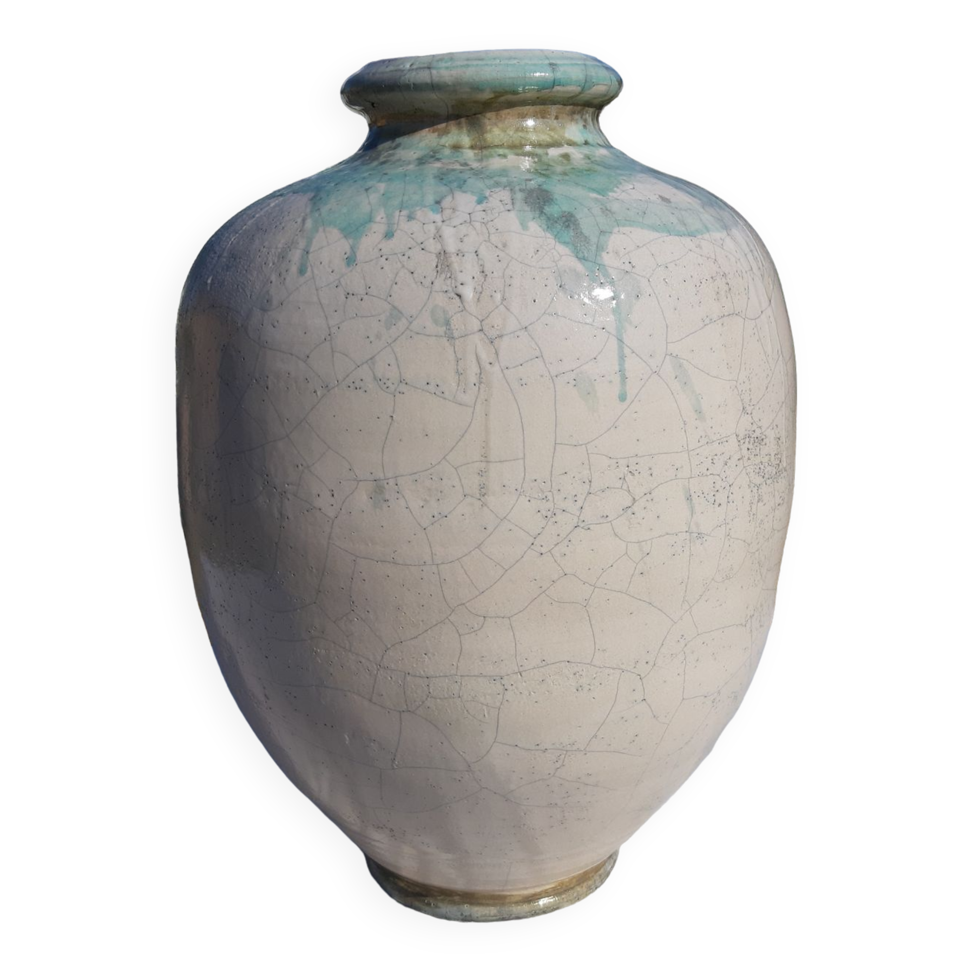 Glazed sandstone jar by François Peyrat