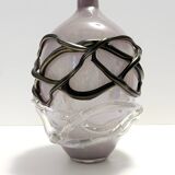 Lilac and Black Iridescent Murano Glass Vase by Sergio Costantini, Italy 19