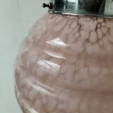 pink opaline pendant light