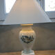 Antique lamp foot in Moustiers porcelain