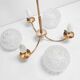 Brass ceiling and glass 3 balls 1960