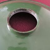 Old lampshade enamelled green indus
