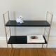 Black and gold string shelf