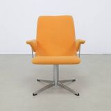 Vintage Swivel Lounge Chair Chrome 1960s
