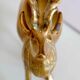 Vintage solid brass stag from the 1950s