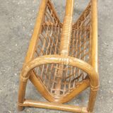 Seventies bamboo magazine rack