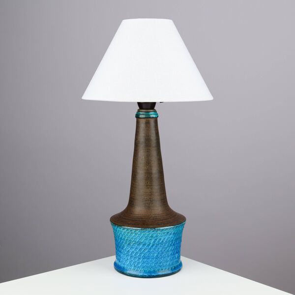 Lampe de table Nils Kahler en céramique Herman A. Kähler, Danemark, 1960 signée