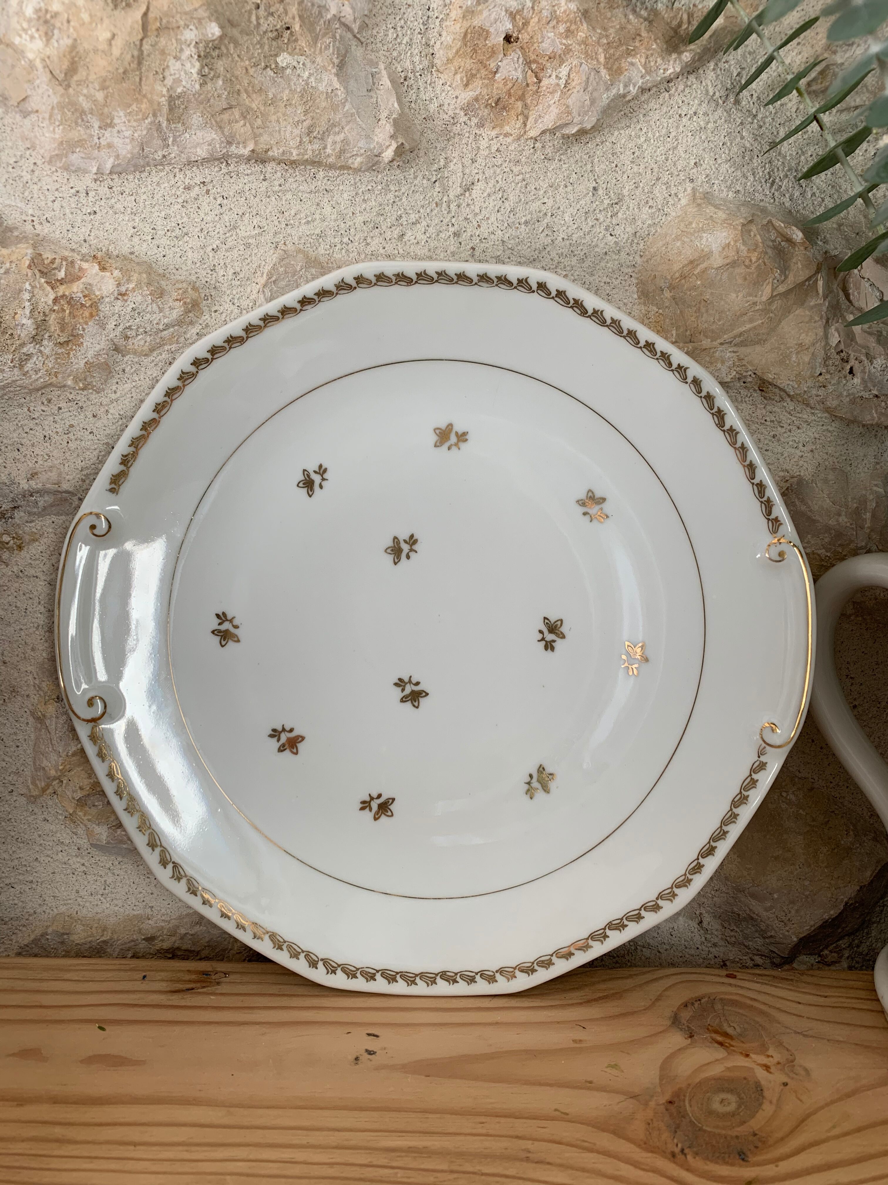 Limoges porcelain cake dish