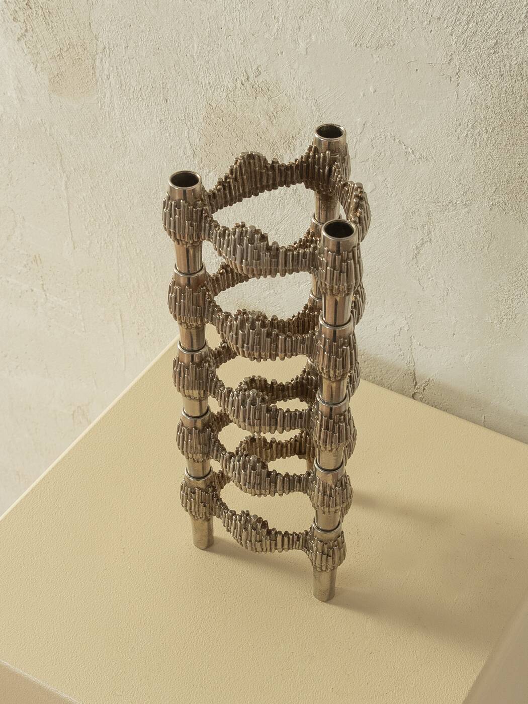 Brutalistic Candle Holders, Stoff Nagel
