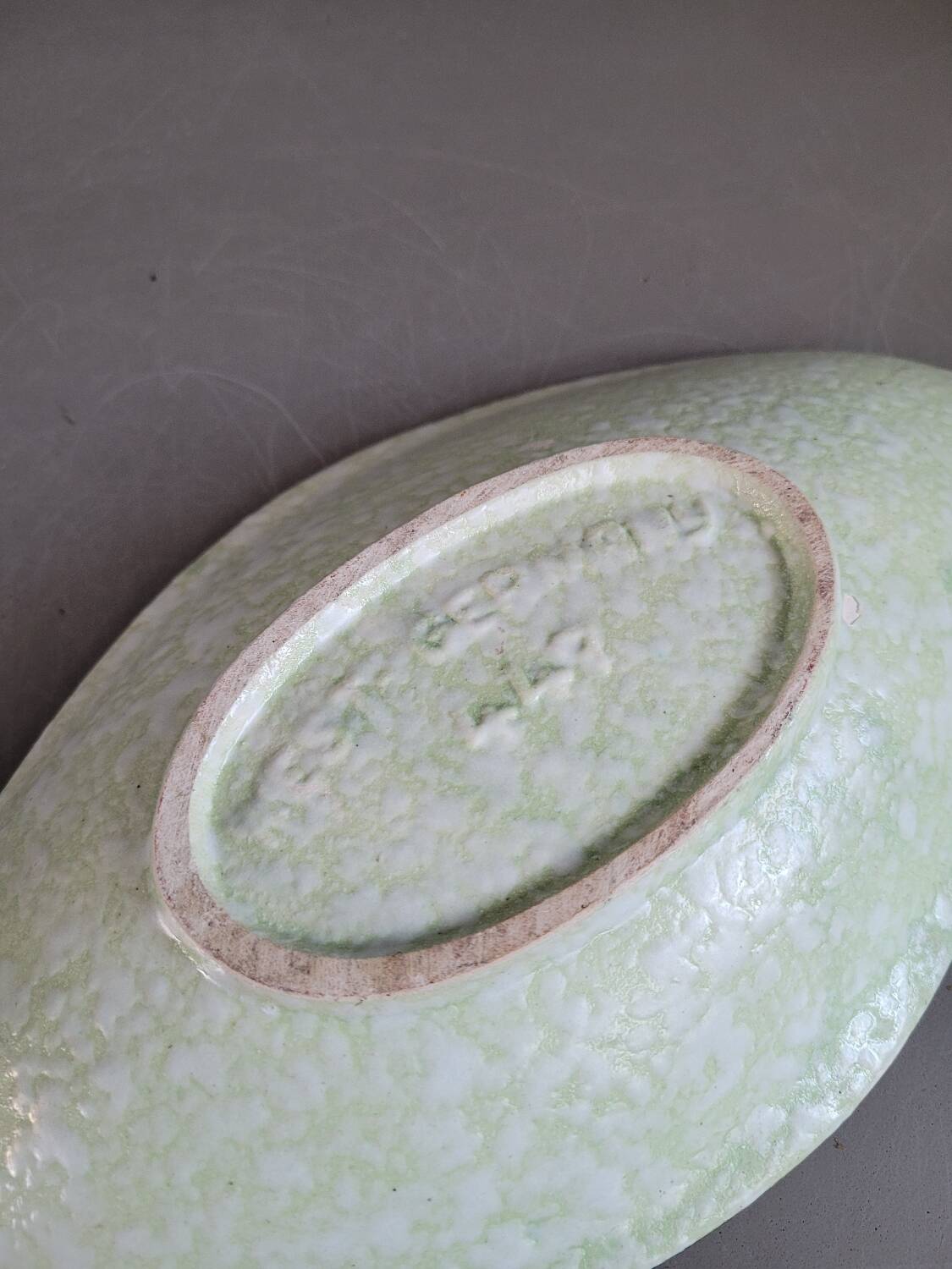 Oval dish from the 1950s in West Germany