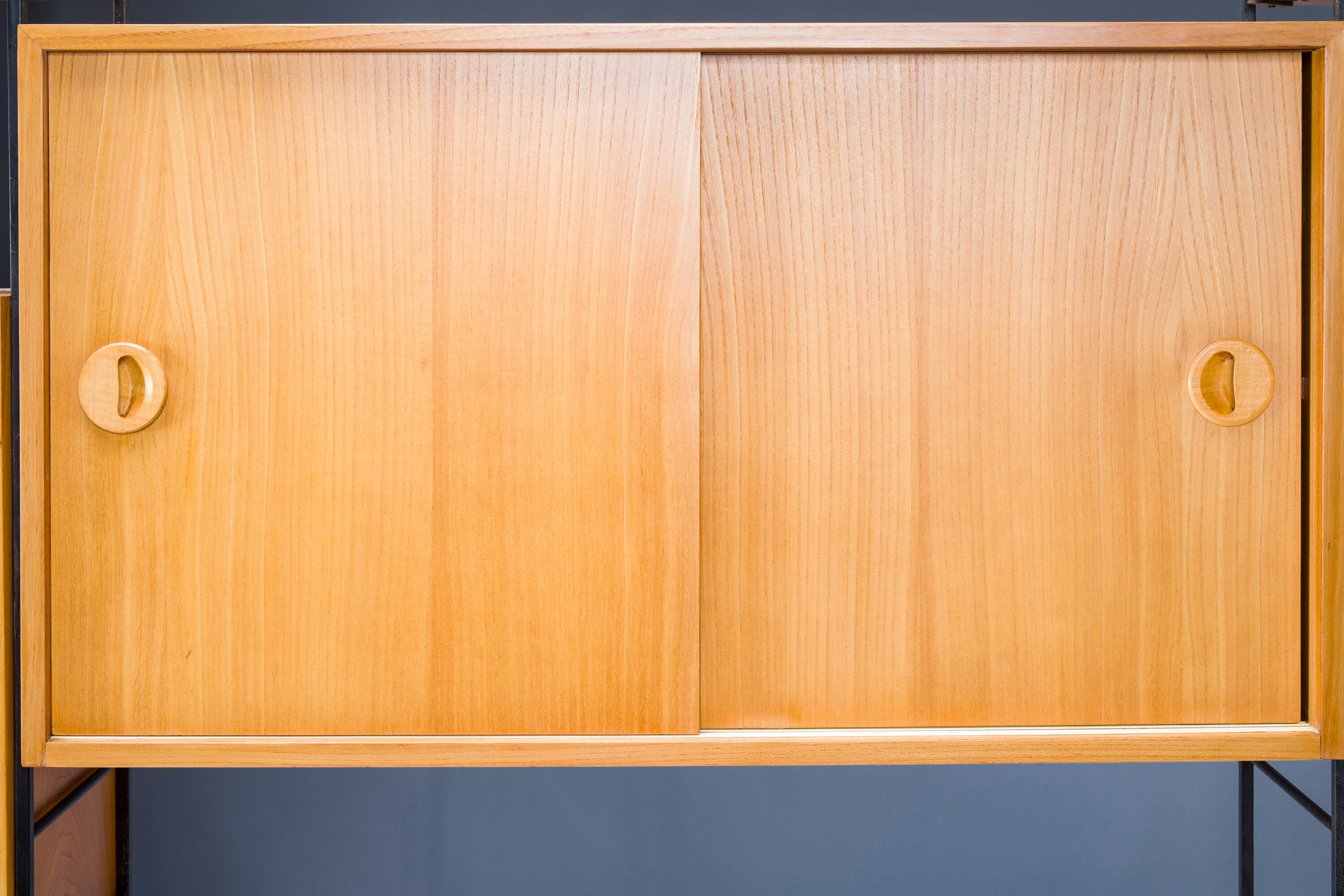 Mid-Century Elm Shelf, 1960s.