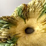 Vase en barbotine majolica gerbes de blé années 30 vintage