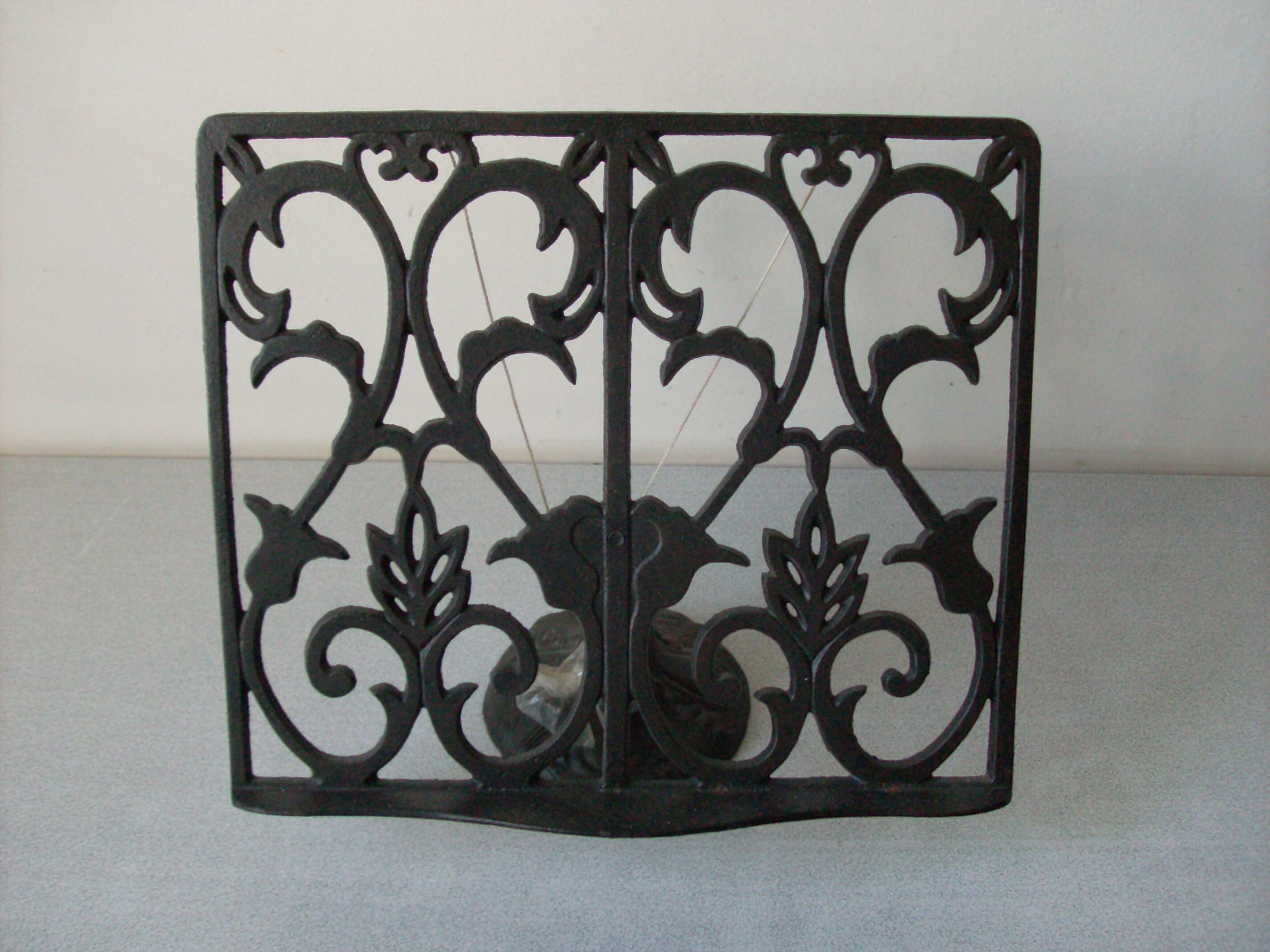 Cast iron book rack