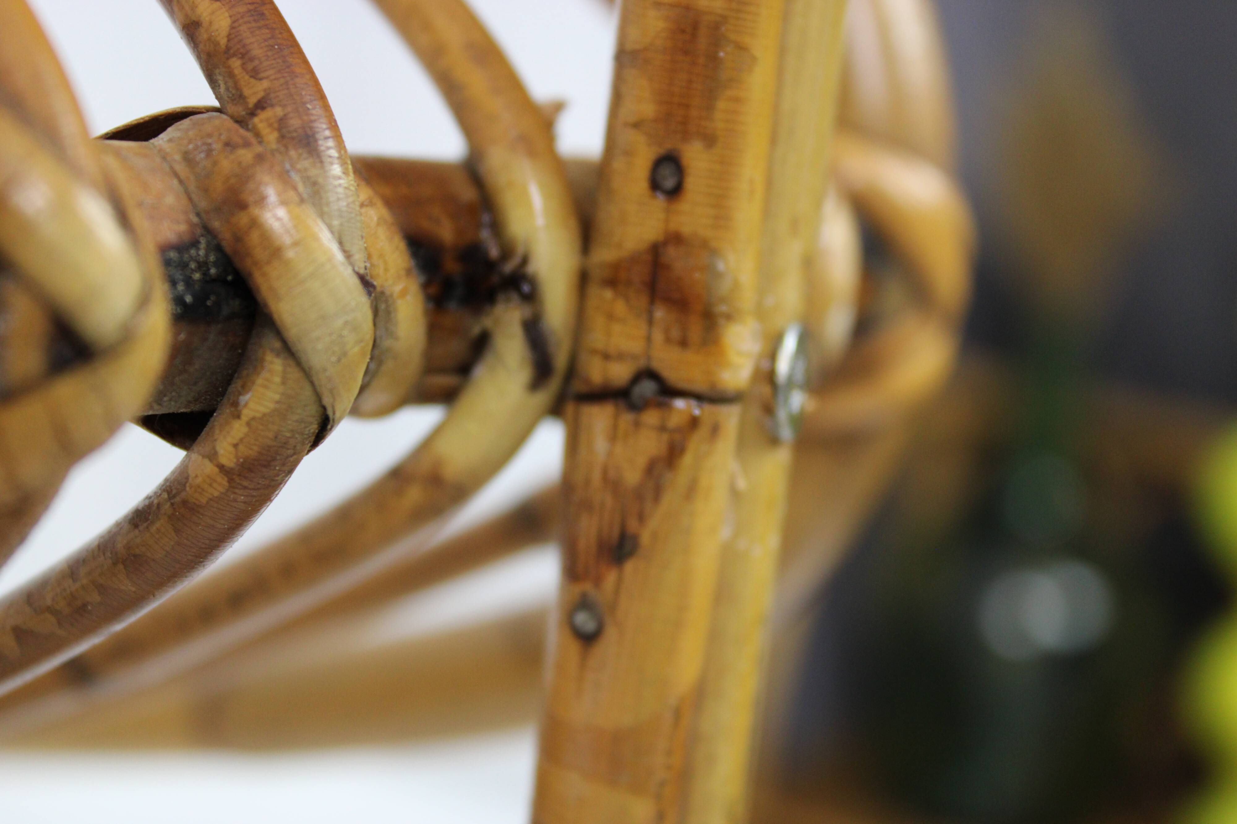 Rattan magazine holder