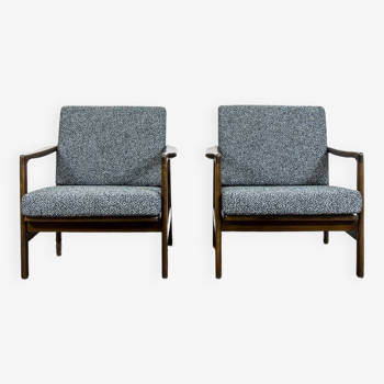 Pair of B7522 armchairs by Zenon Bączyk 1960's