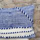 Handmade cushion cover in Berber wool: Moroccan Kilim cushion