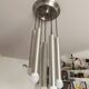 Aluminum waterfall ceiling light by Kaiser Idell / Leuchten, Germany, 1960s