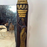 Art Deco style mirror in carved wood