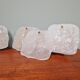 Pair of frosted glass wall lights, Kalmar, 1960s
