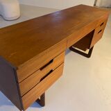 Teak desk by Gunther Hoffstead for Uniflex 1960