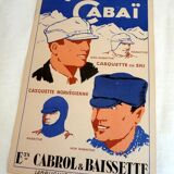 Old poster cabalistic 30′s caps