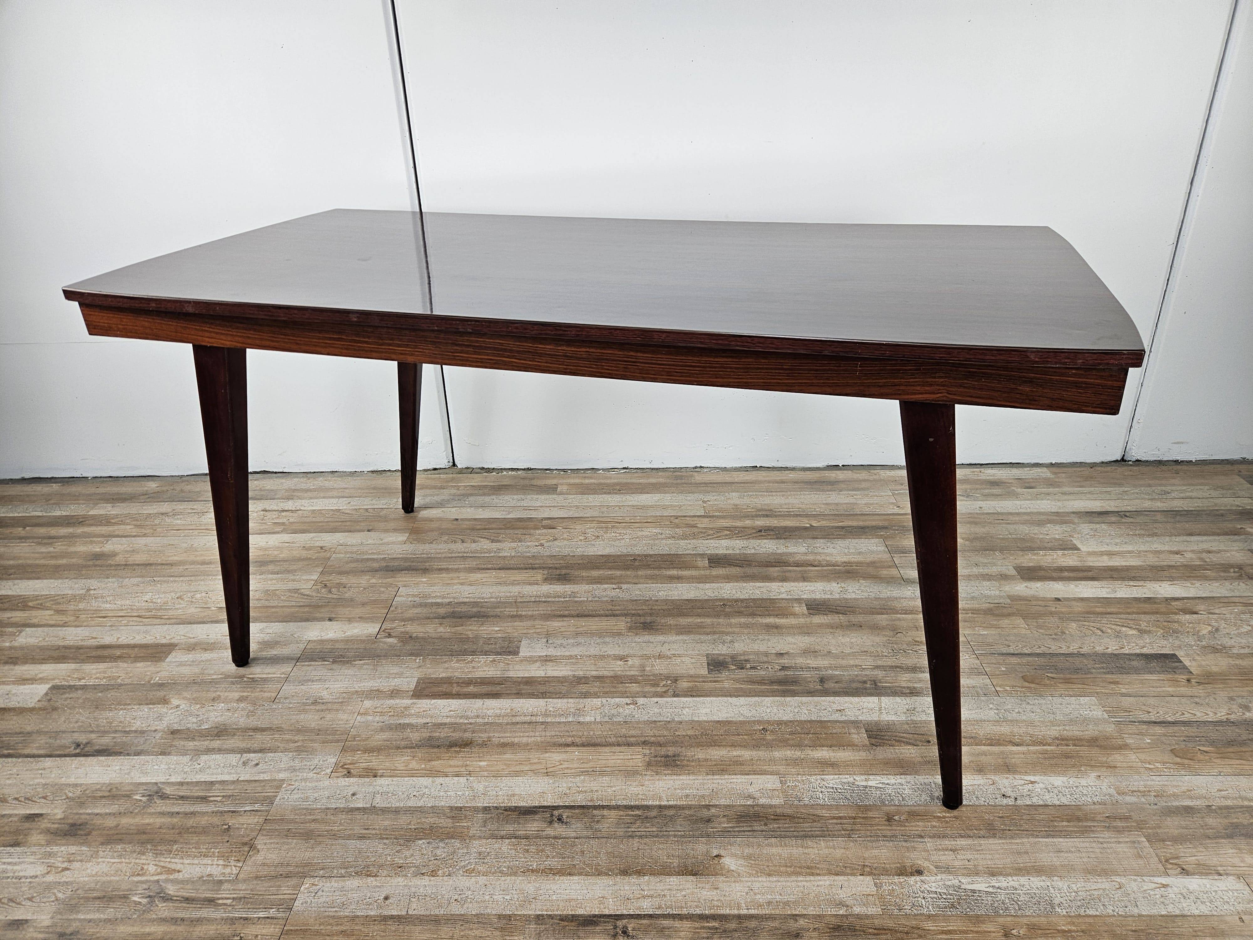 Mid Century table in rosewood laminate