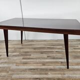 Table Mid Century en stratifié palissandre